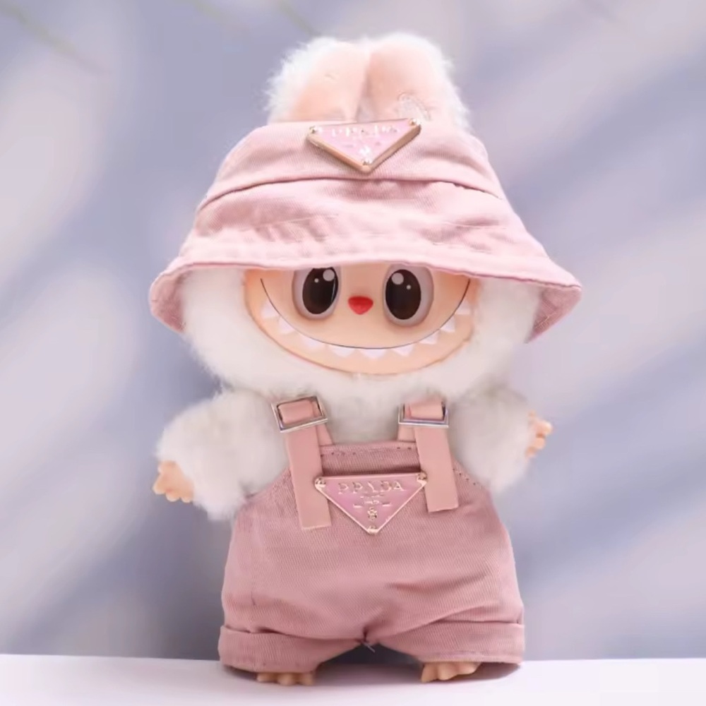 Pink Labubu Prada Outfit with Hat (no doll)